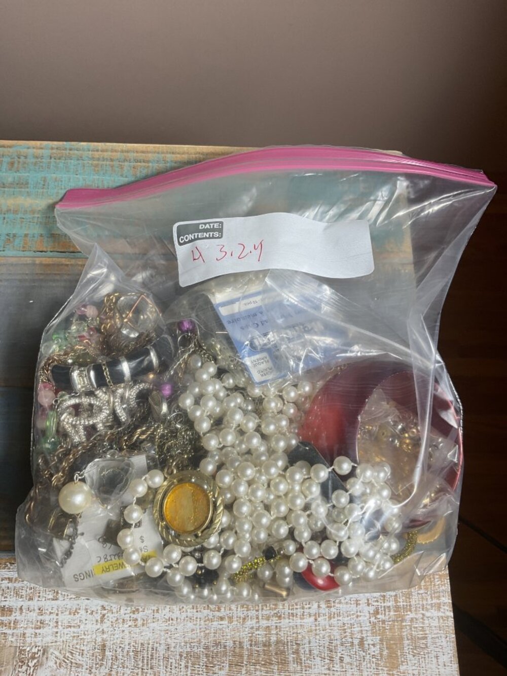 Vintage Jewelry Craft Lot Beads Pearls Charms Repurpose DIY Destash Resale
